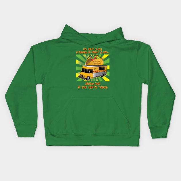 Taco Tuesday (For Him) Kids Hoodie by WolfBlood7